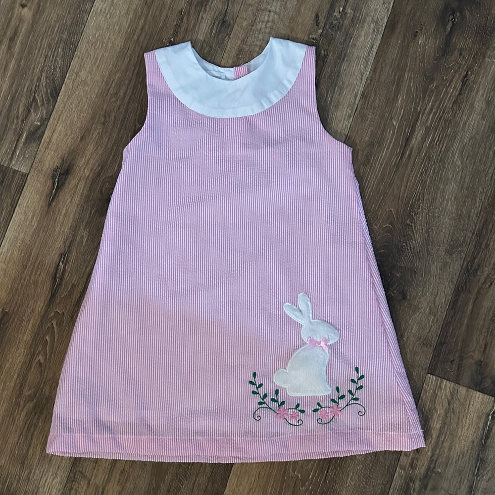 Charming Pink Dress with Bunny Detail